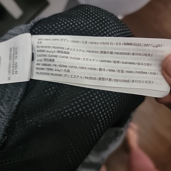 ABERCROMBIE & FITCH Swim Trunks Mens Large Cabana Gray Lined Stretch Pockets - Picture 4 of 5